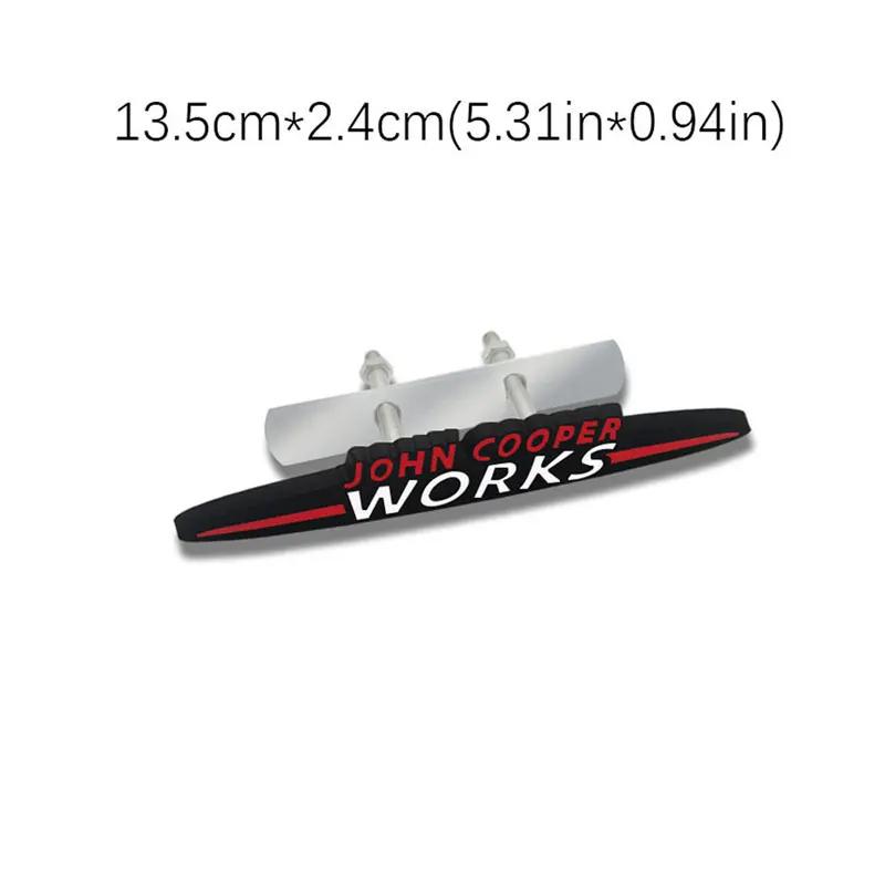 Pegatina de coche de letras originales JOHN COOPER WORKS para MINI JCW calcomanía decorativa tridimensional con logo para parrilla delantera de carrocería modificada