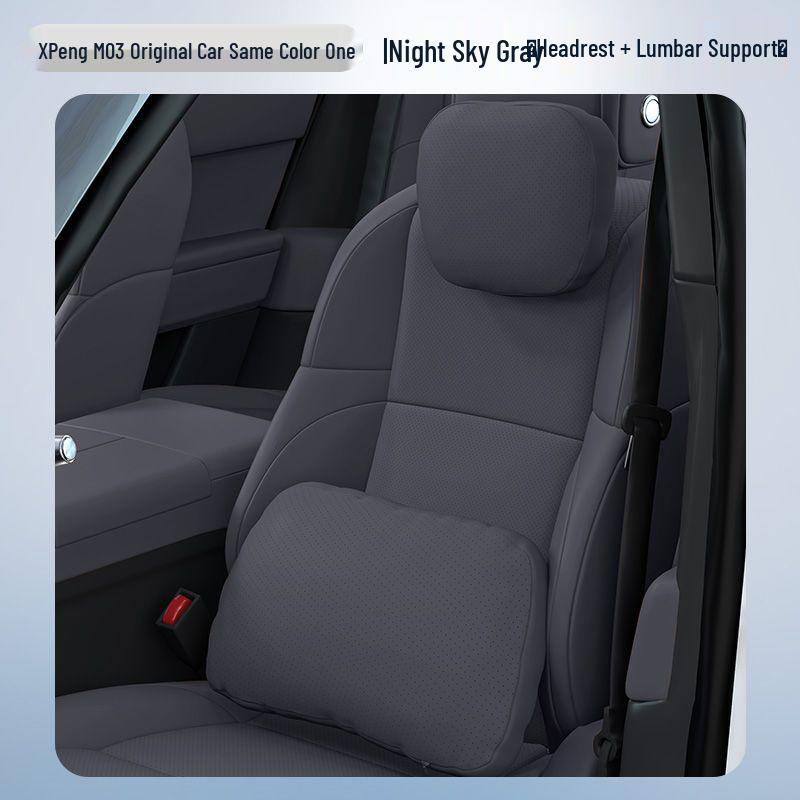 Xpeng M03 Car Headrest & Lumbar Support Pillow for Neck & Waist Protection