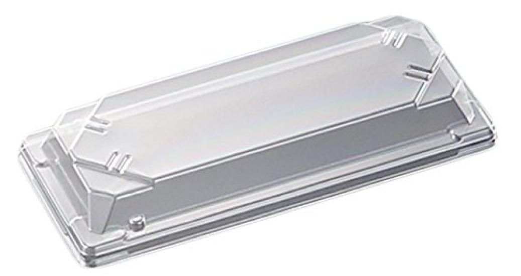 

Chuo Kagaku Disposable Sushi Container Made in CF Sushi Container Pack of x x Clear Lids, Japan, L, 50, Size Approx. 22.3 9.3 3.2 cm,