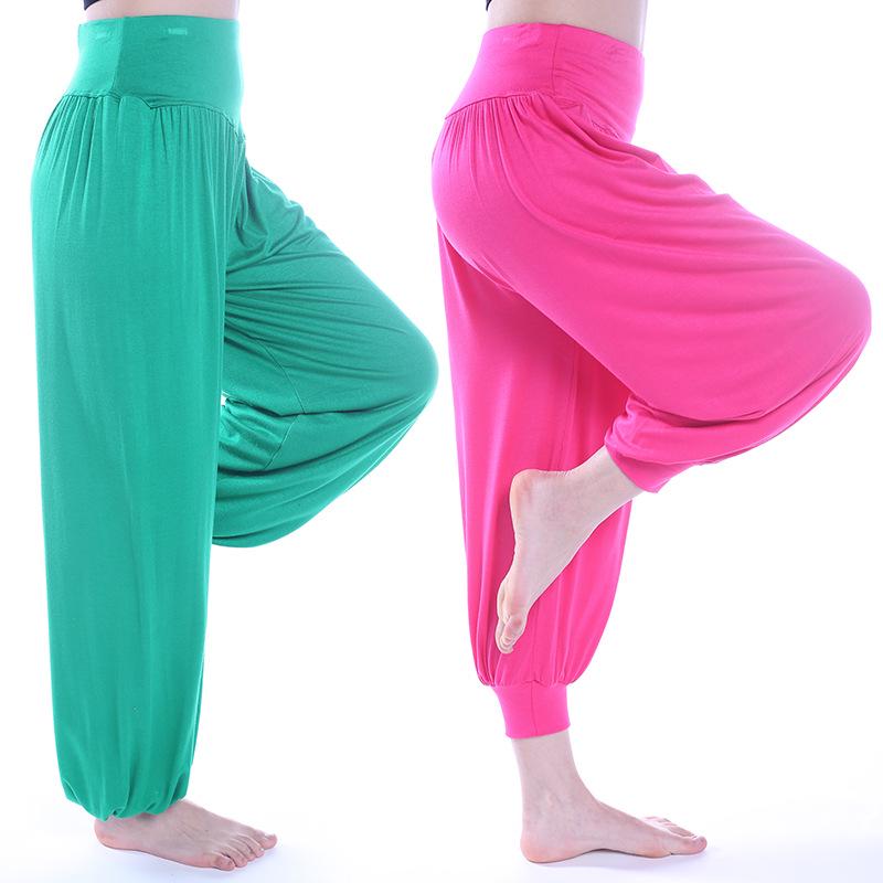 

Women s Plus Size Loose Summer Modal Lantern Pants for Dance Practice L