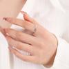 Temperament High-end Oblique Row Micro-titanium Steel Ring Women's High-end Versatile Couple Ring Trendy Accessories