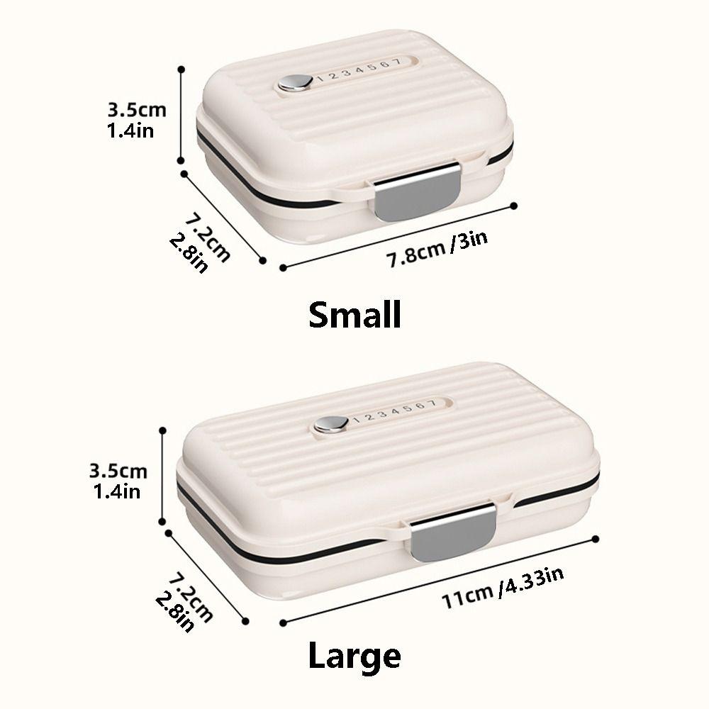 7 Compartments Travel Pill Organizer Small&Large Size Vitamin Container Pill Dispenser  Medicine