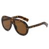 New Women's Large Frame European American Sunglasses - Trendy Goggle Style Fashion with High-End Feel