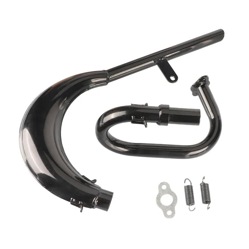 Split Pipe Exhaust Muffler For 2 Stroke 50cc 66cc 80cc 100cc Engine Gas Motorized Bicycle Motor Bike Parts