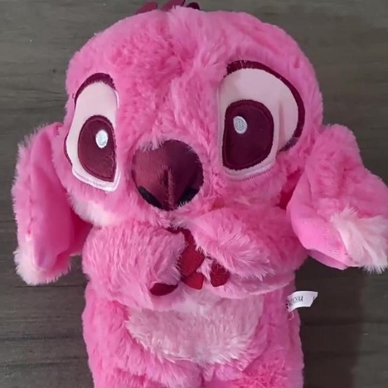 Hot Angel Baby Sleeping Companion Sound Soothing Musical Toy With Air Bag And Light Doll Breathing Toys Gifts Kawaii Toys Stitch