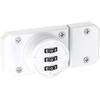 DONGKER Barn Door Lock,3-Digit Password Keyless Gate Latch for Cabinet Drawer Barn Doors Bedroom Bathroom Office