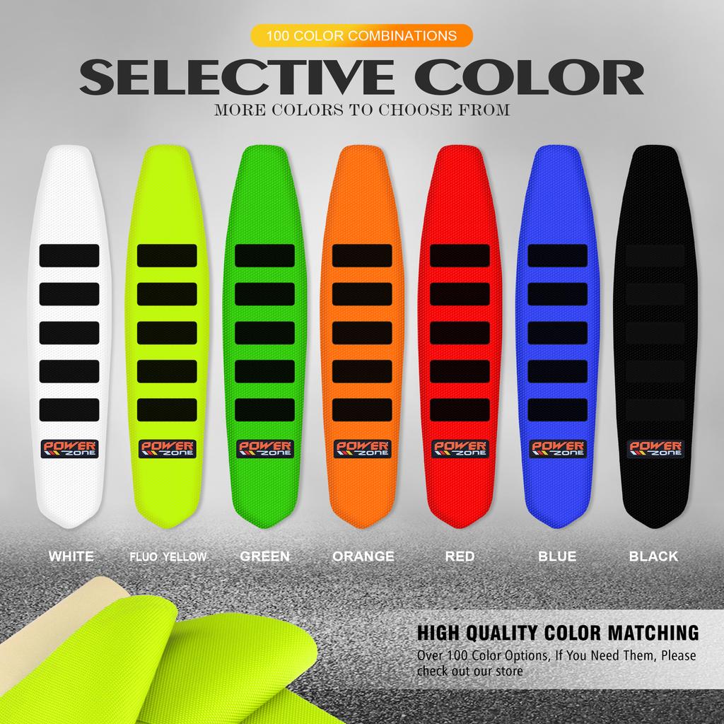 Powerzone Gripper Motorcycle Seat Cover Antislip Upset Waterproof Seat Cushion For SXF EXC KXF CRF YZF WR TC TE