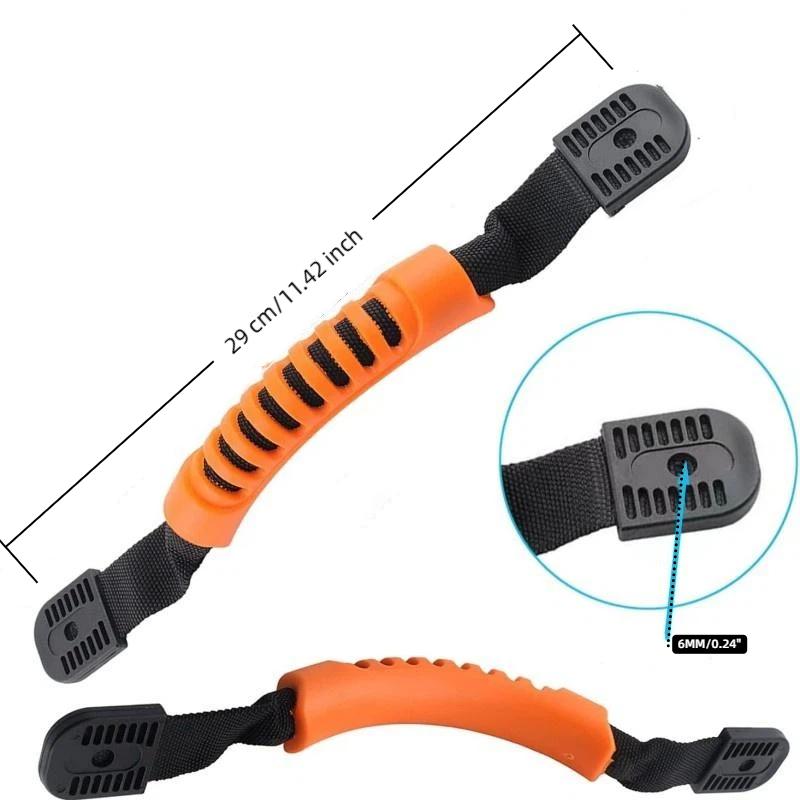 Kayak Carry Handles Non Slip Grip Heavy Duty Nylon Strap For Canoe Raft Boat With Mounting Screws Washers