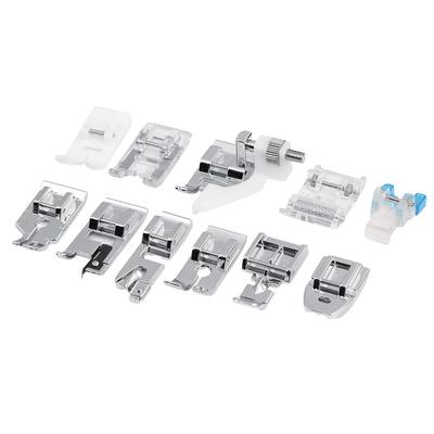11 adet/set Ev Tipi Dikiş Makinesi Parçaları Kapitone Fermuar Yürüyen Ayak Baskı Ayağı Kiti