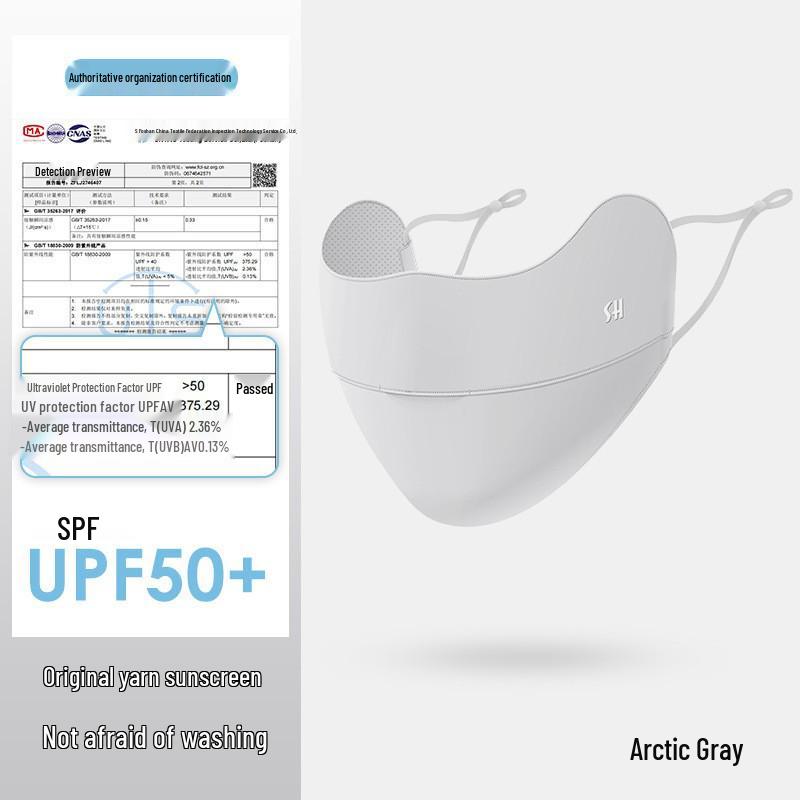 Summer Ice Silk Gradient Sunscreen Mask - UV Protection, Breathable Eye Cover for Men & Women