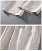 Pure Linen Men's Stand Collar Long Sleeve Shirt - National Style, Versatile, Trendy, Loose Fit