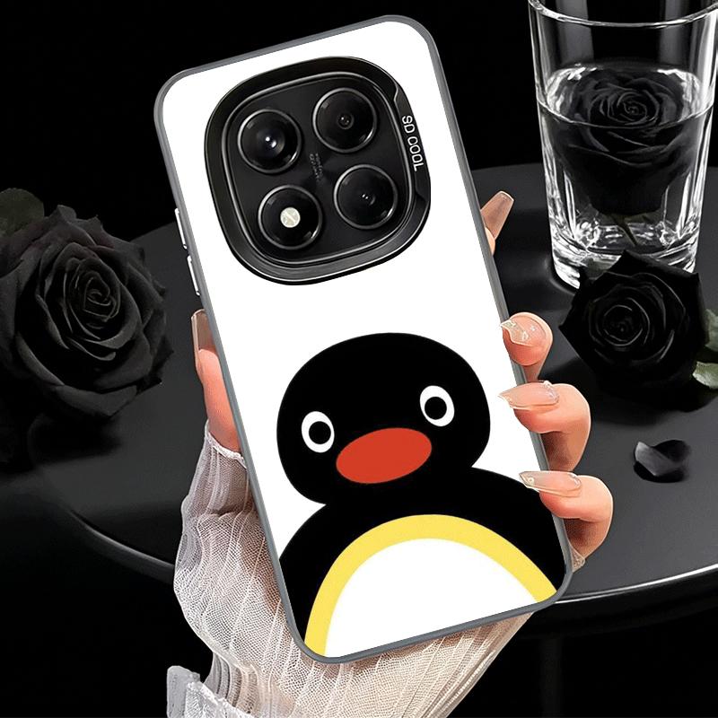 Cartoon P-Pingu Penguin Shockproof Phone Case for Xiaomi Redmi Note 15 14 13 12 Pro Plus 11 11S 11T 5G Cover Anti Fall Fundas