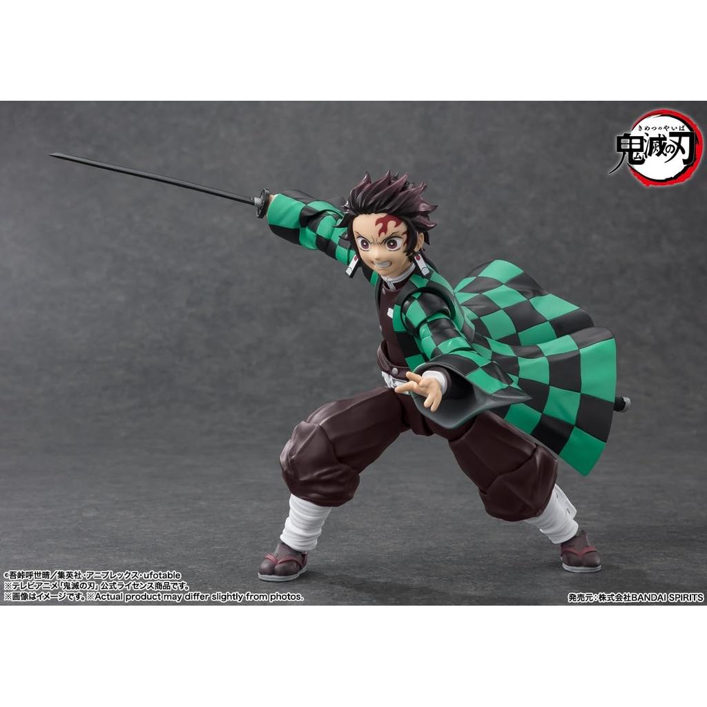 TAMASHII NATIONS S.H. Figuarts Demon Slayer Tanjiro Kamado Action Figure 140mm PVC & ABS Painted Collectible