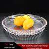 Round Striped Glass Fruit Tray