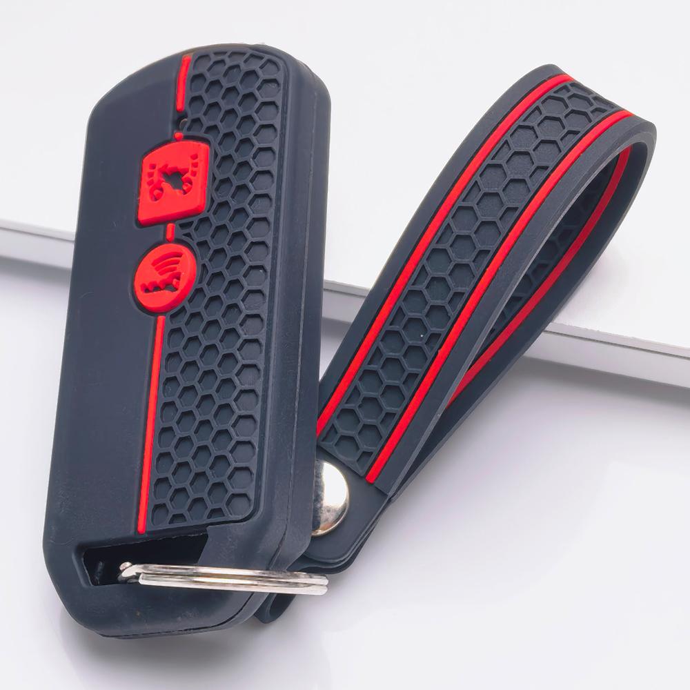 Key Fob Cover for Honda 150 PCX 125 Switch with Keychain Anti-Scratch Guard Shockproof Protection Soft Grip Texture Responsive Button Touch