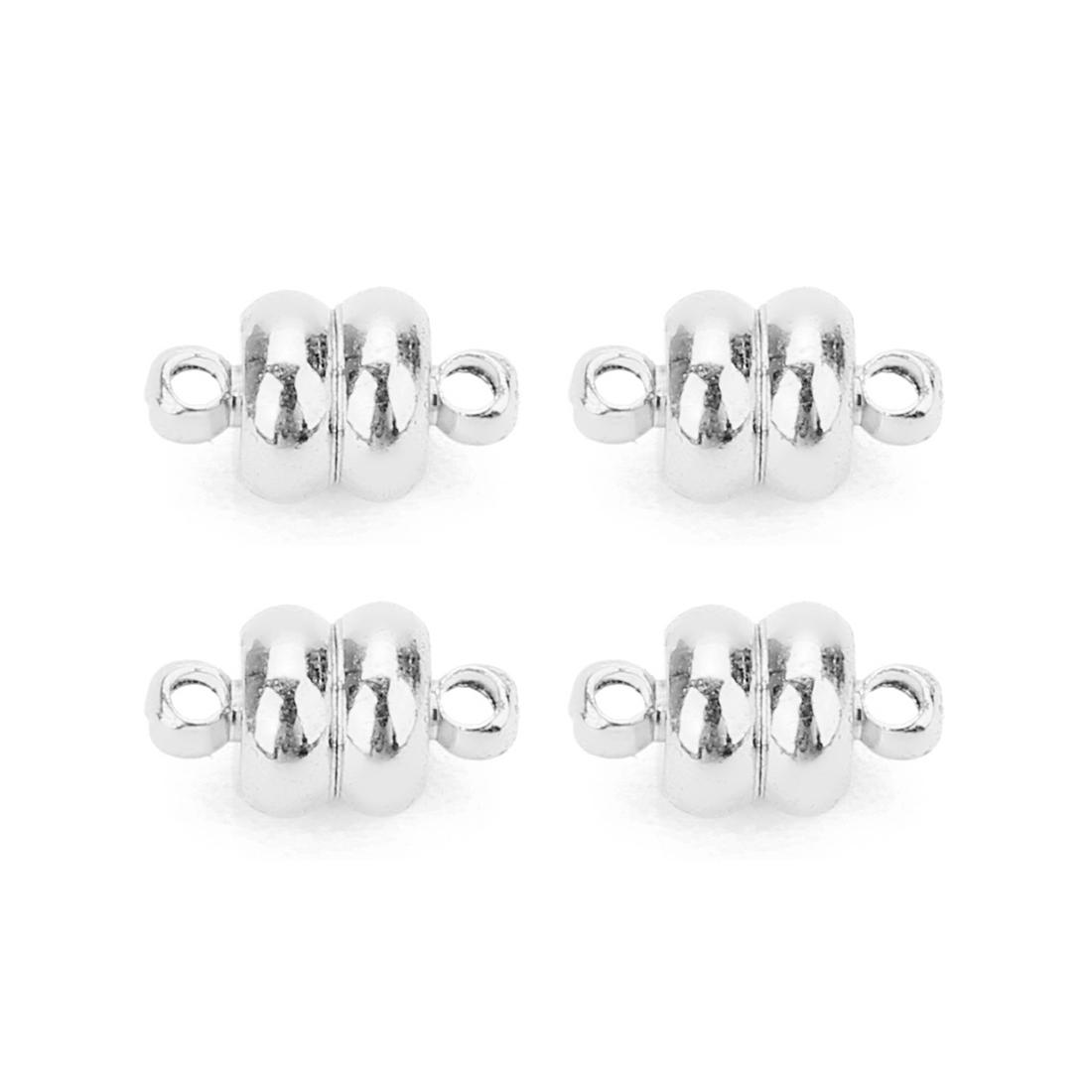 

10pcs/Lot 7mm Copper Strong Magnetic Clasps for DIY Jewelry Making Leather Cord Bracelets Connectors DIY Necklace Bracelet срібний