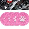 4 stuks Pootafdruk Ontwerp Antislip Inzet Onderzetters Sterk Slijtvast Auto Onderzetters Auto Interieur