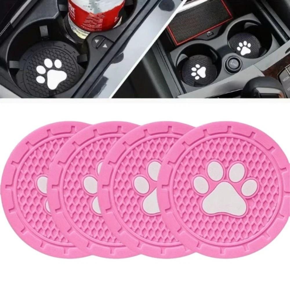 4 stuks Pootafdruk Ontwerp Antislip Inzet Onderzetters Sterk Slijtvast Auto Onderzetters Auto Interieur