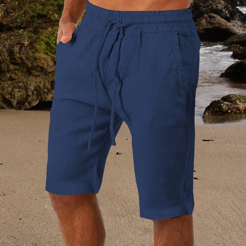 1Pc Solid Color Soft Mens Clothes Summer Cotton Breathable Streetwear Fitness Men's Shorts Pants