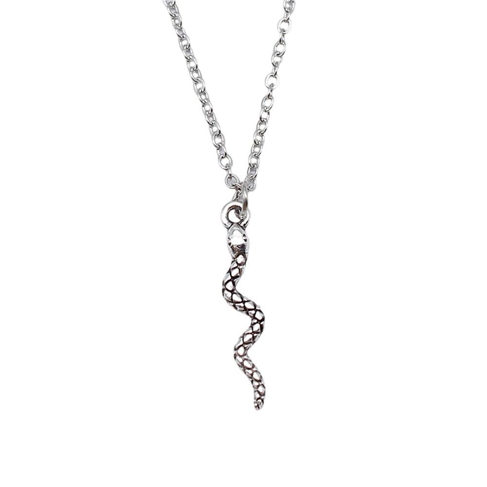 Snake Pendant Dragon Necklace Animal Jewelry Child Gifts 40cm Short Chain