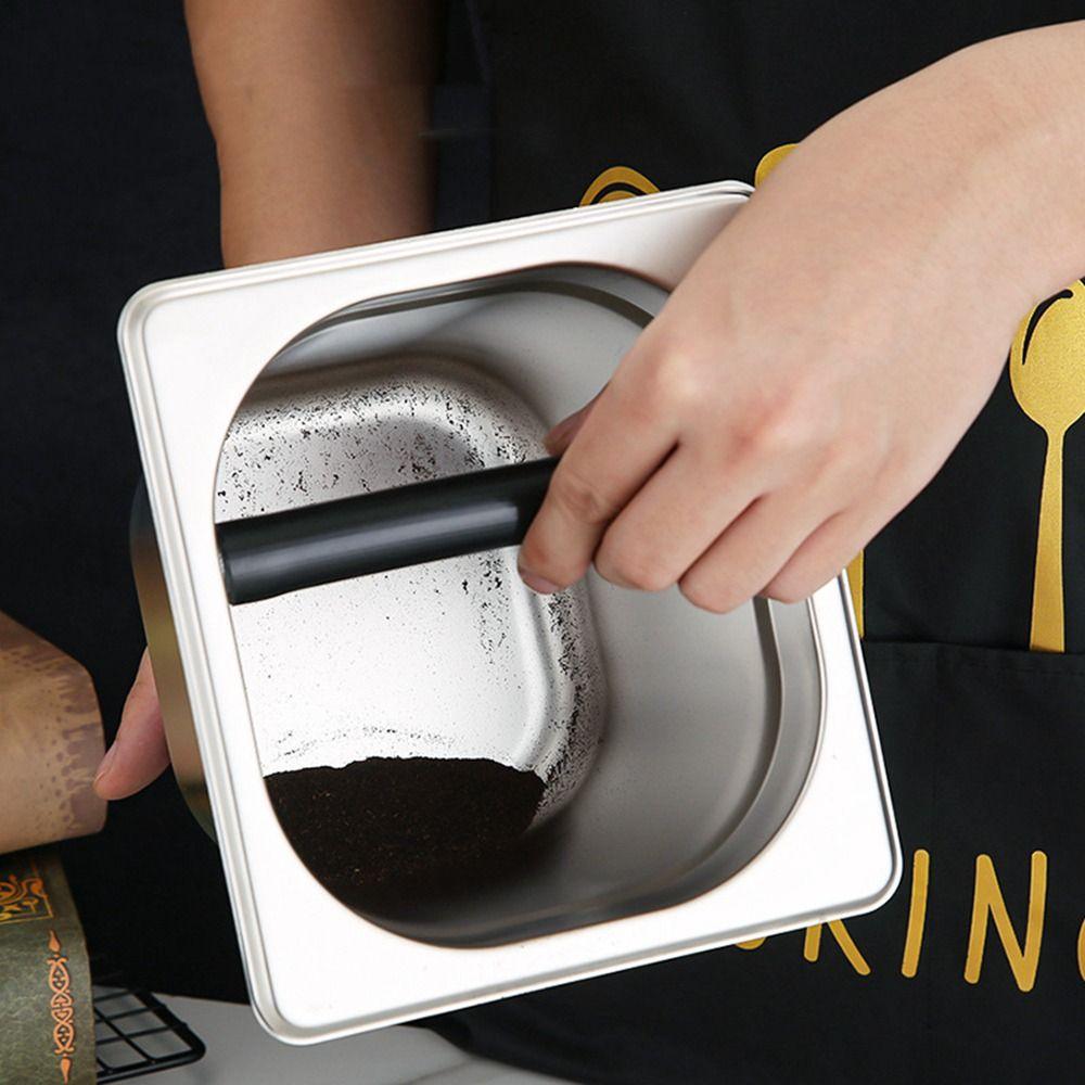Steel Coffee Residue Bucket Coffee Appliance Powder Slag Drum Slag Tank Slag Drum Coffee Knock Box