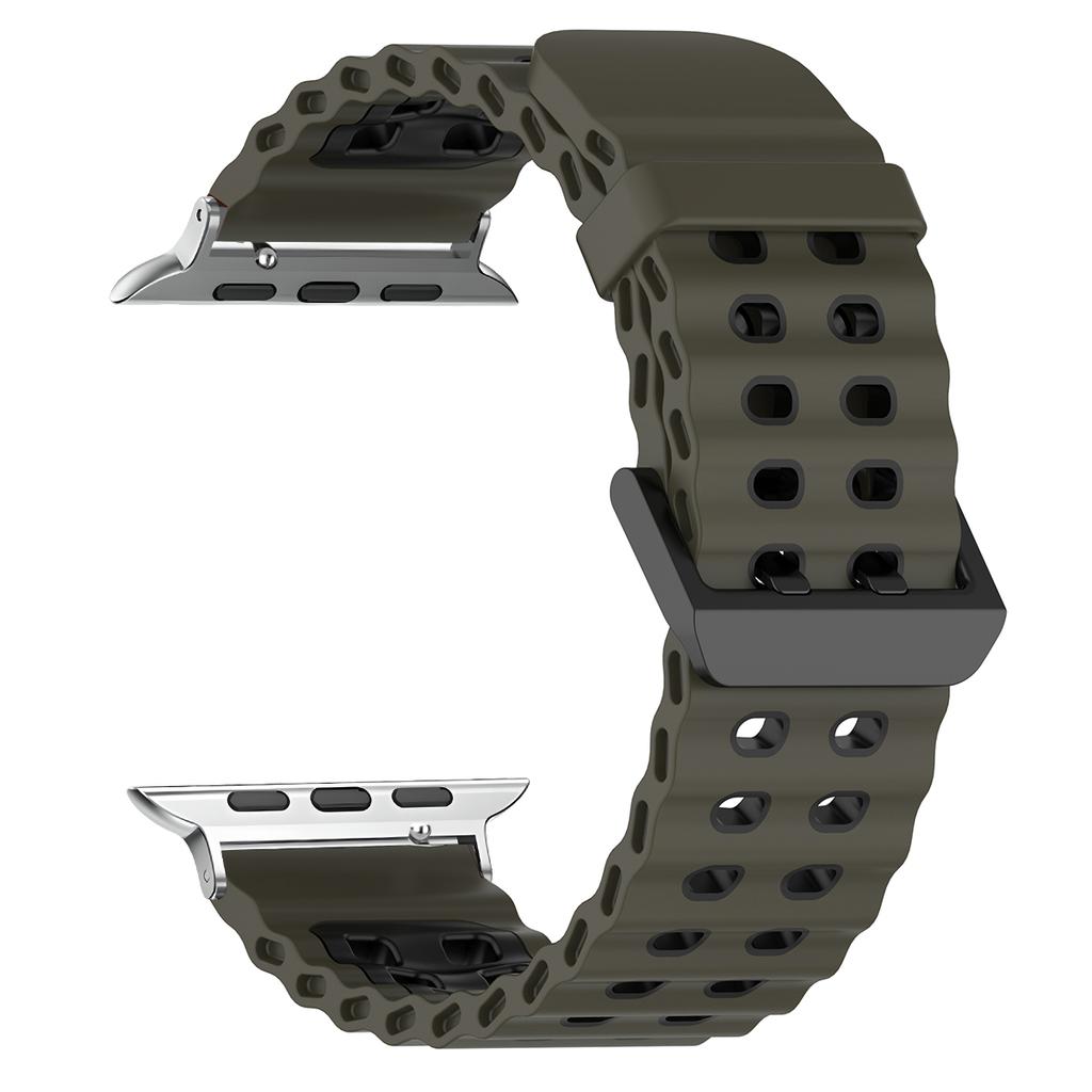 Silicone Strap for Apple Watch Ultra 3 49mm Band Breathable Bracelet for iWatch Series 11 10 42 46mm 9 8 7 6 SE 45mm 44mm Strap