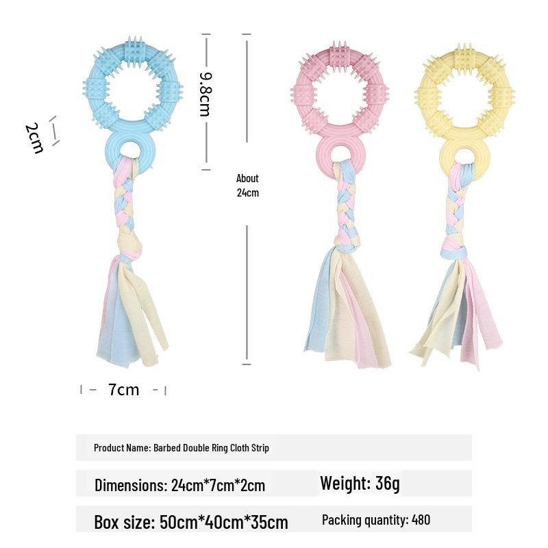 Durable Cotton Rope Knot Dog Toy - Bite-Resistant, Indestructible Molar Ball for Puppies