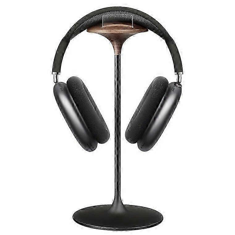 Aluminum Alloy Headphone Holder Up and Down Adjustable Headset Stand Bracket Display Shelf Wooden Desktop Hanger