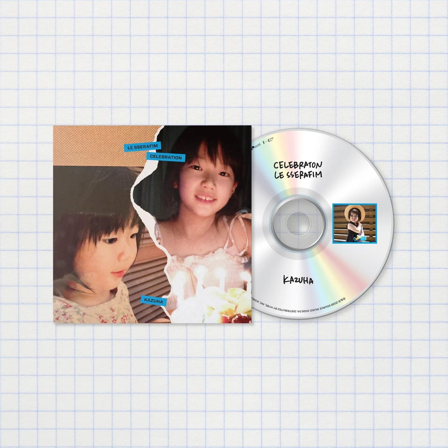 

LE SSERAFIM - [CELEBRATION] Single CD KAZUHA