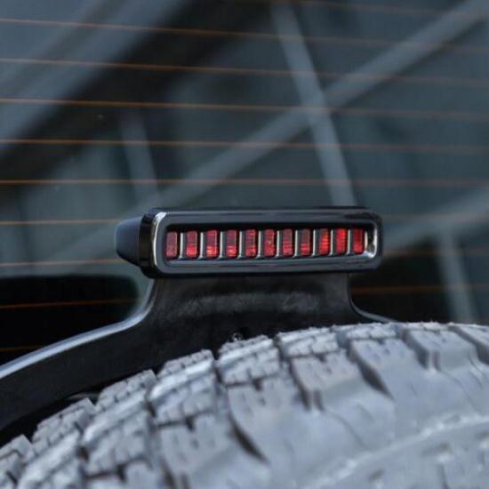 For 2018- Jeep Wrangler JL Gloss Black Rear Roof Brake Light Lamp Trim Cover
