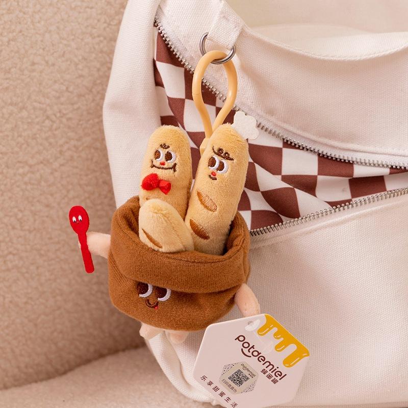 Honey Pot Burger Fries Plush Toy Foodie Retail Pillow Doll Children's Gift Female Grab Machine Doll Doll