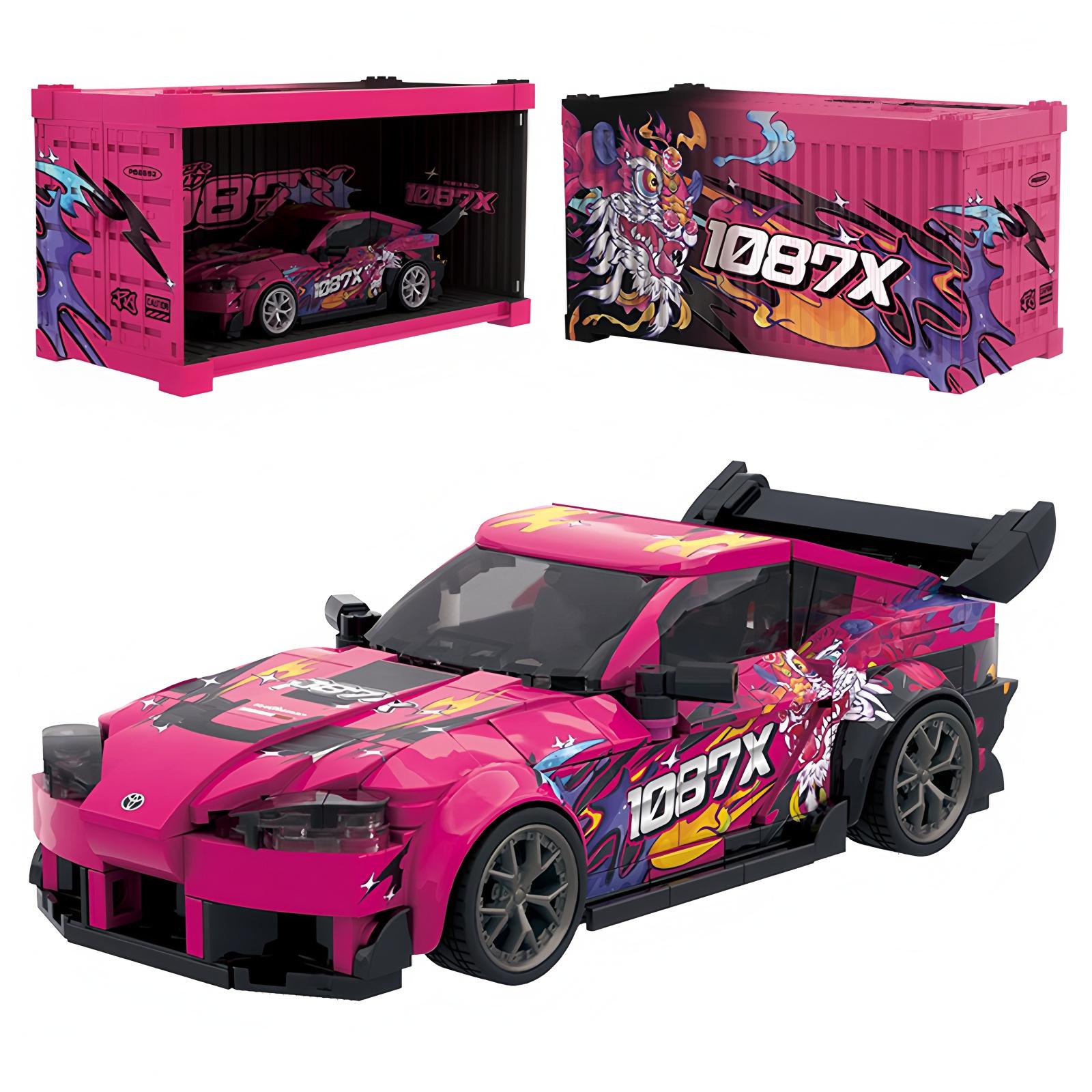 

Car Building Block Model 1:18 Scale Mini Classic Car Technics-Compatible Assembly Kit Perfect Gift for Car-Loving Kid