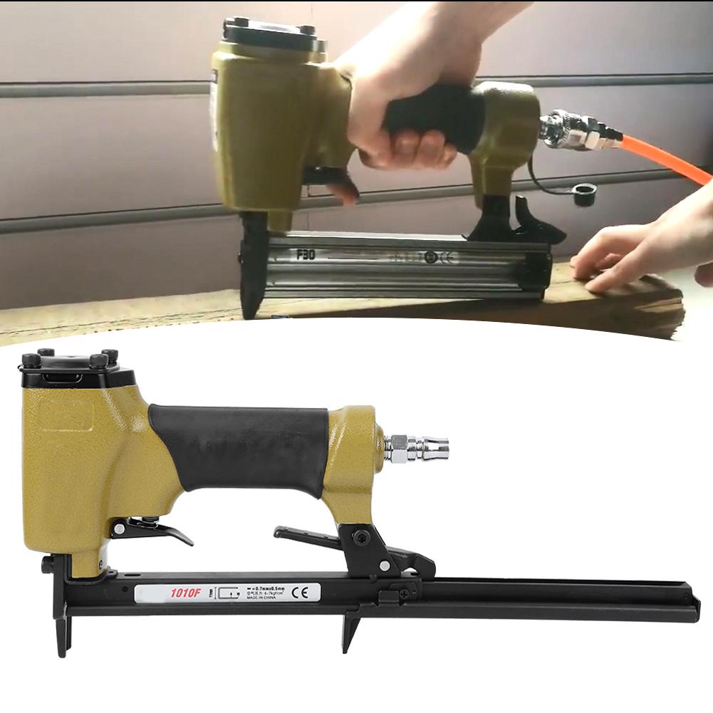 

Пневматический пистолет 1010F Мини-воздушный степлер гвоздезабивной пистолет 47 кг/кв. метр для деревообработки Внутренняя отделка