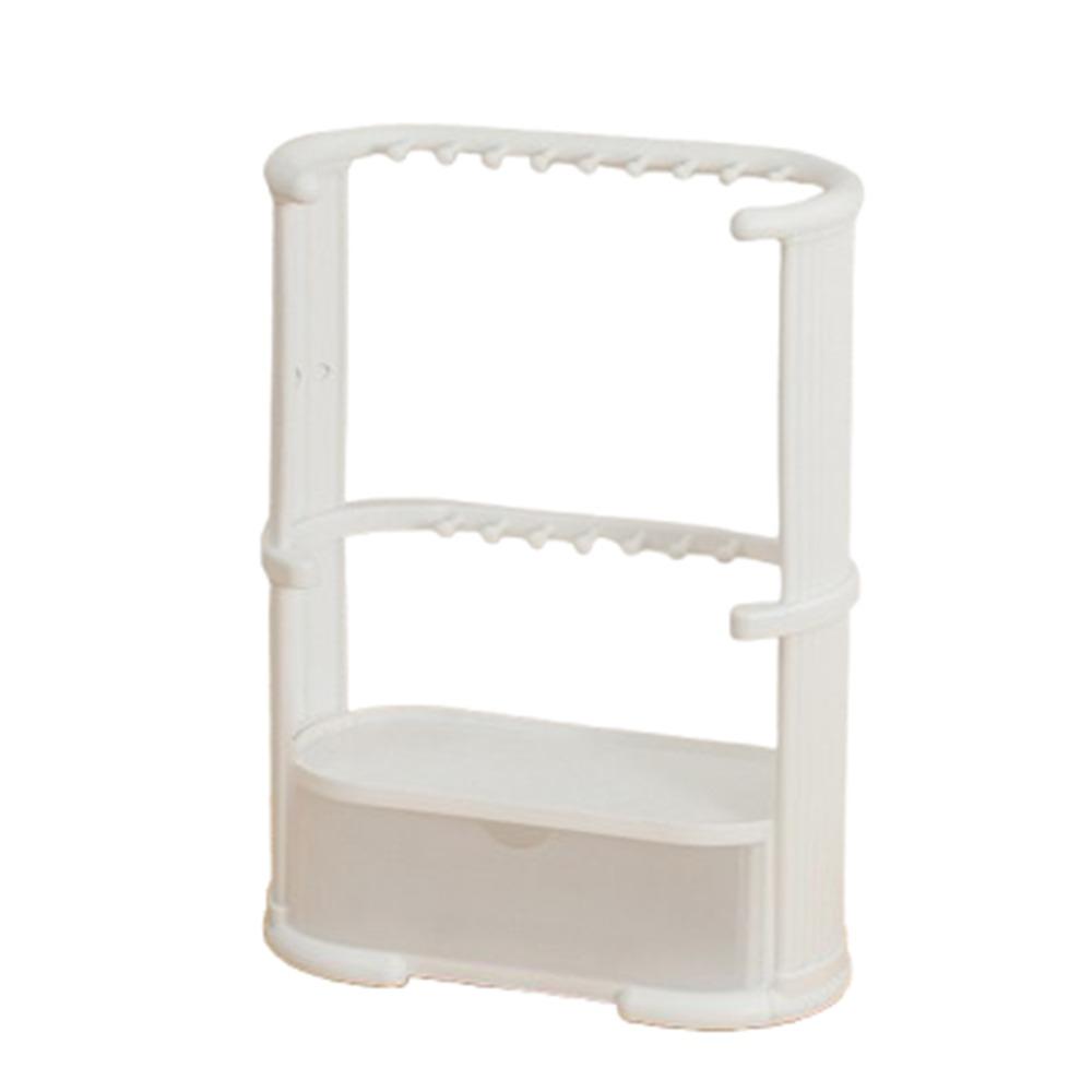 

Многоярусный органайзер для хранения украшений, экономящие место витрины для косметики, домашний декор белый