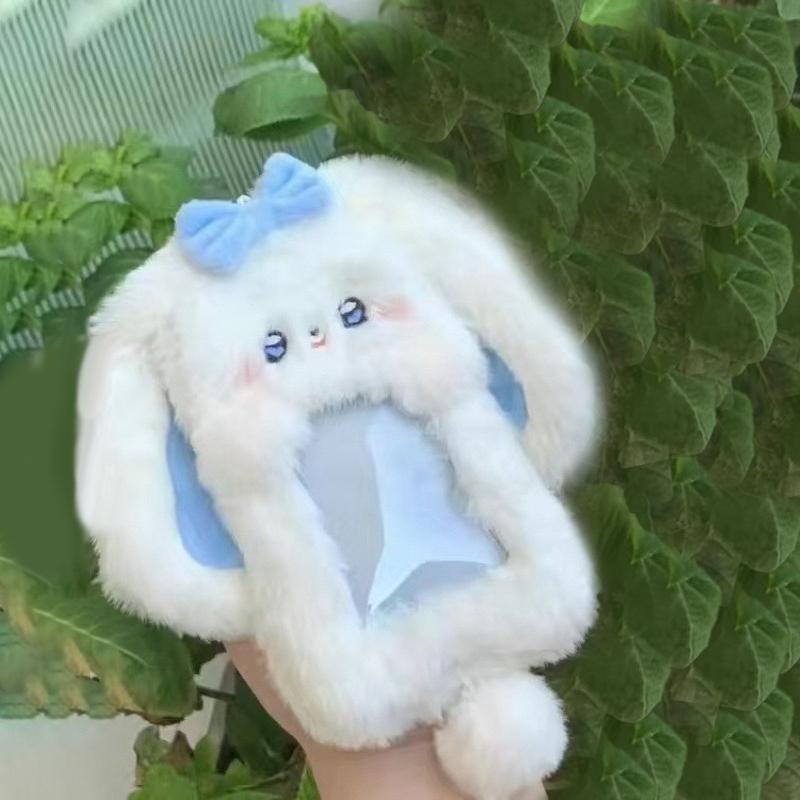 Cartoon Card Holder Keychain Cute Idol Photocard Display Pendant Kpop Photo Card Sleeve Protective Case Kawaii Card Cover