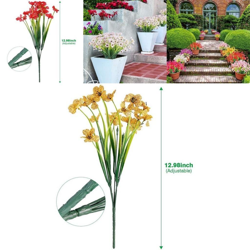 Helle und üppige künstliche Pflaumenblüten Perfekte UV-beständige Außendekoration