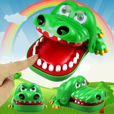 New Creative Small Size Crocodile Mouth Dentist Bite Finger Game Funny Gags Toy For Kids Play Fun