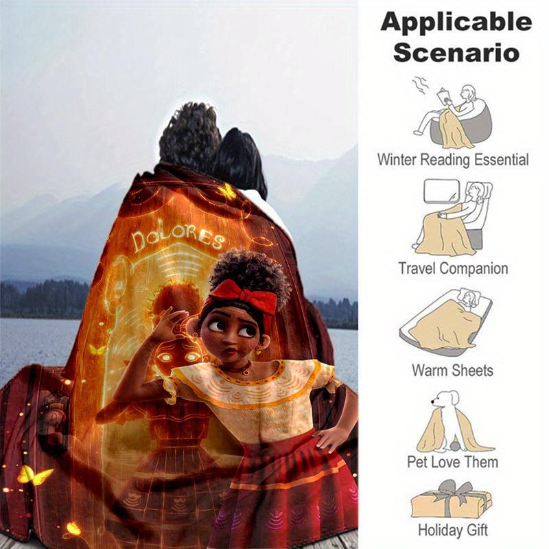 1pc, Cozy Dolores: A Magical Home Décor Blanket Gift Perfect for Bedroom, Living Room, Travel, Camping, Car