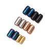 2Pcs/Lot Stainless Steel Magnetic Buckle Frosted Color Black Buckle For Leather Bracelet Making Diy Jewelry Connectors