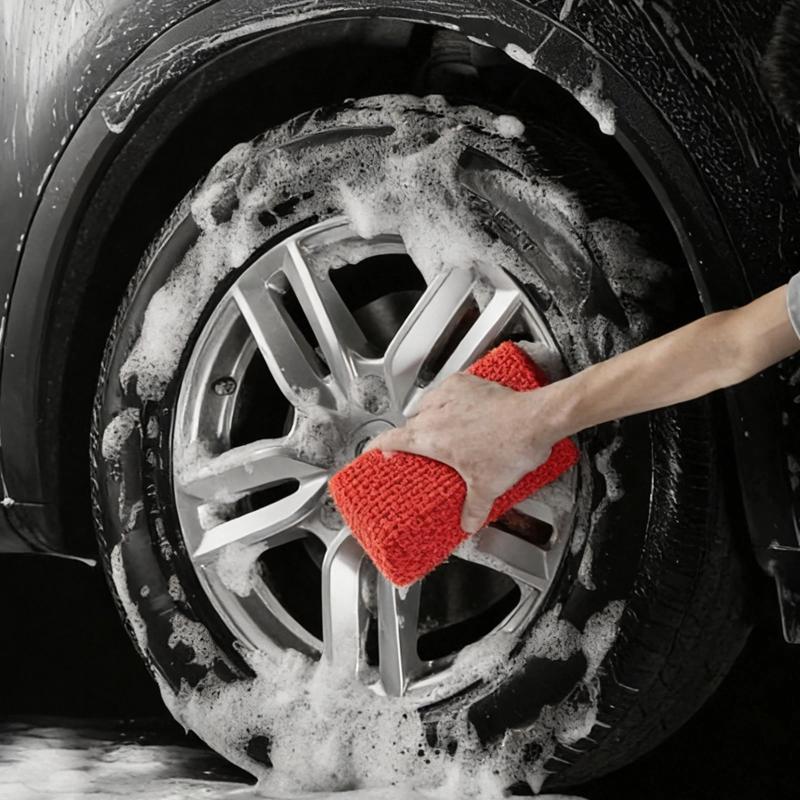 1/2Pcs Car Clay Bar Sponge Microfiber Auto Paint Sludge Mud Cleaner Detailing Tool