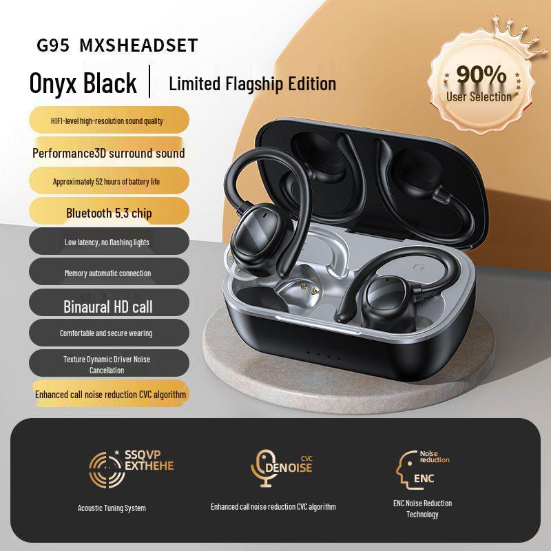 Wireless Over-Ear Sports Headphones: Long-Lasting Comfort, Clear Calls, Free Shipping