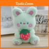 Plush Cute Adorable White Rabbit Keychain Creative Fruit Bunny Plush Toy For Girls