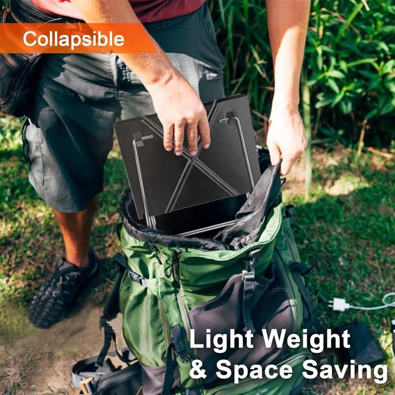 Portable Barbecue Charcoal Grill, Folding Notebook Shape Grill, Removable Folding, Suitable for Camping, Patio, Outdoor