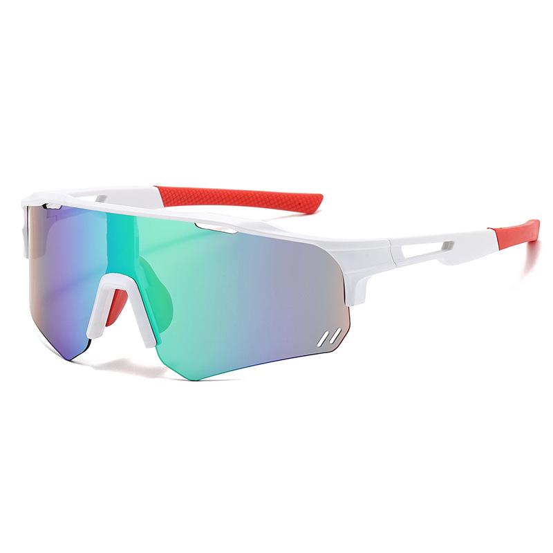 Unisex Outdoor Sports Cycling Sunglasses - Windproof, Iridescent, UV Protection, Fashionable European/American Style