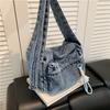 Large Capacity Shoulder Bag Women's Denim Crossbody Bag