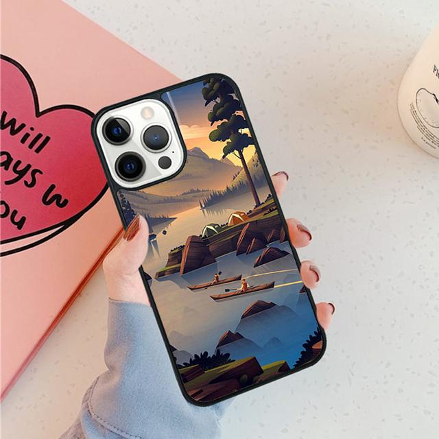 

Nature Camping Art Phone Case For iPhone 17 Air 15 16 16e 11 12 13 14 Pro Max Cover For iPhone 17 Air Max Plus coque Fundas iPhone 13