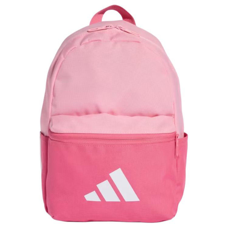 Adidas Lifestyle 11.5L Brand Logo Design Adjustable Shoulder Strap Polyester Backpack Kids Backpack Pink KE0414 Pink
