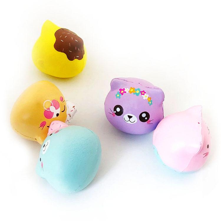 Punimaru Random Blind Bag Squishy Toy Cute Kt Cat Animal Food Slow Rebound Soft Pu Foam Squeeze Stress Relief Gift