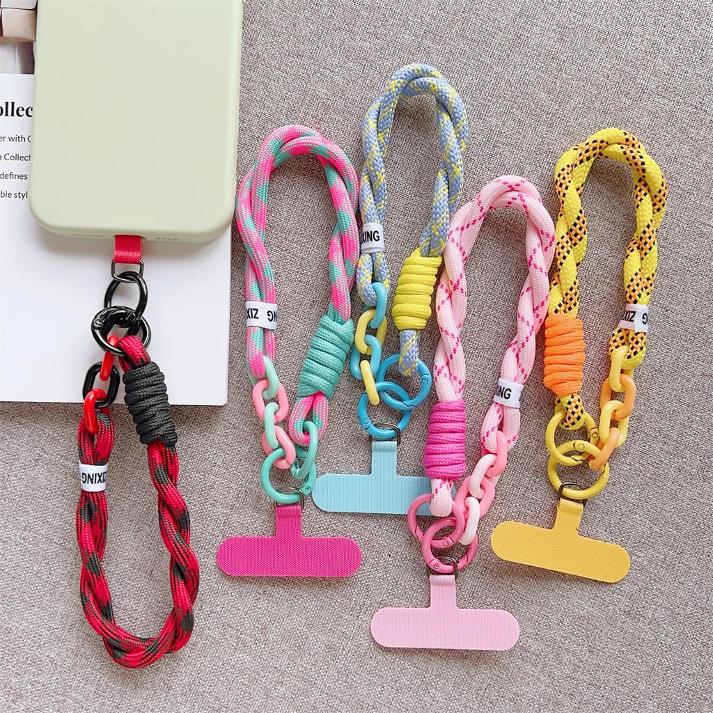 Cellphone Straps Hanging Cord Mobile Phone Lanyard Short Wrist Strap Charm Anti-lost Chain for Women Keychain Pendant