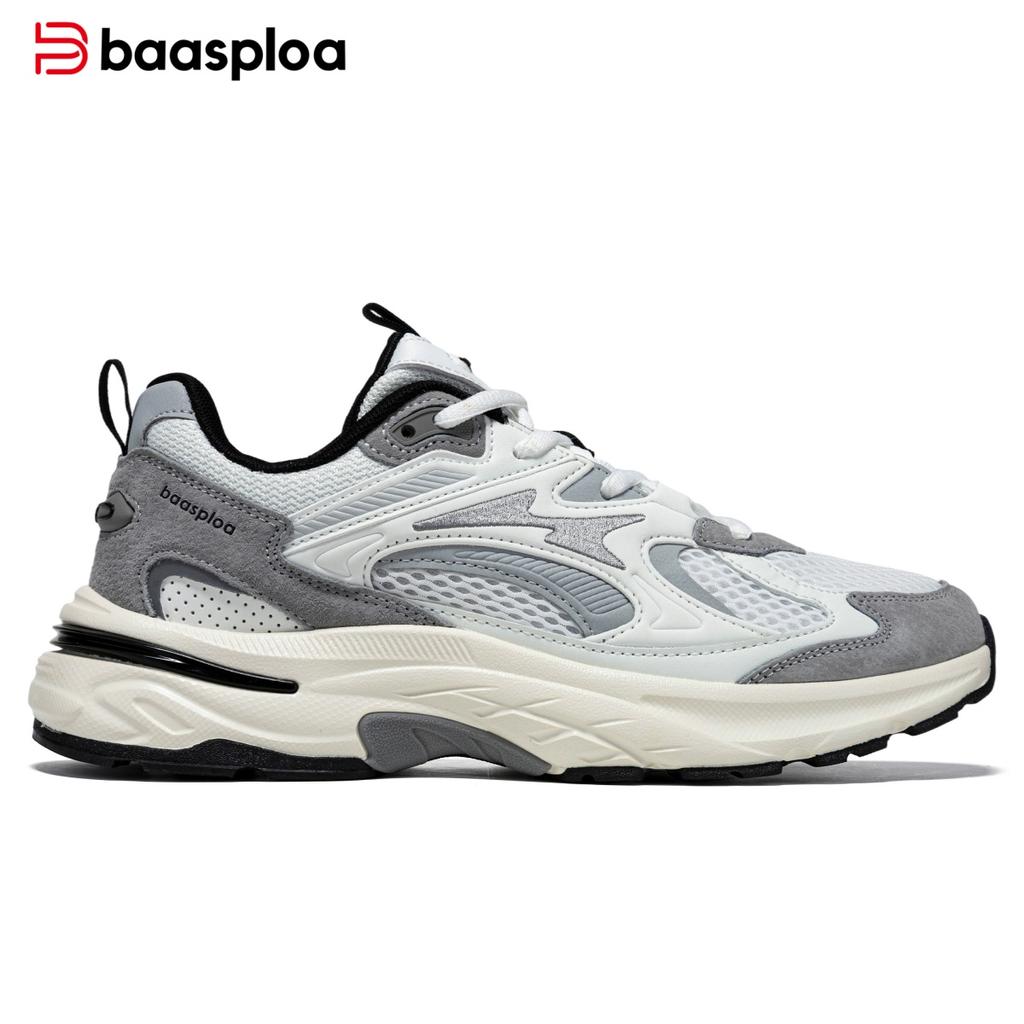 Baasploa Men's Casual Sports Shoes Non slip Comfortable Outdoor Wear resistant Walking Shoes Men's Four Seasons Men's Shoes Promotion